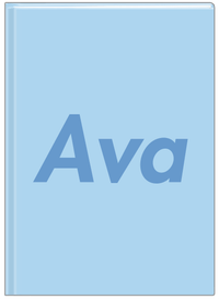 Thumbnail for Personalized Solid Color Journal - Blue Background - Front View