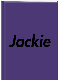 Thumbnail for Personalized Solid Color Journal - Purple Background - Front View