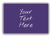 Thumbnail for Personalized Solid Color Canvas Wrap & Photo Print - Indigo - Multi-Line Text - Front View