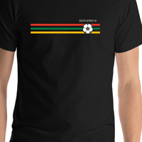 Thumbnail for Personalized South Africa 2010 World Cup Soccer T-Shirt - Black - Shirt Close-Up View