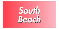 Thumbnail for South Beach Ombre Beach Towel - Front View