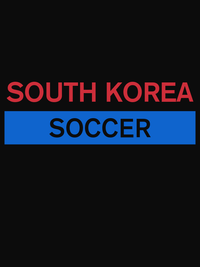 Thumbnail for South Korea Soccer T-Shirt - Black - Decorate View