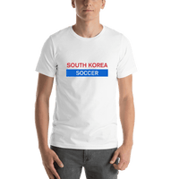Thumbnail for South Korea Soccer T-Shirt - White - Shirt View