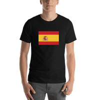 Thumbnail for Spain Flag T-Shirt - Black - Shirt View