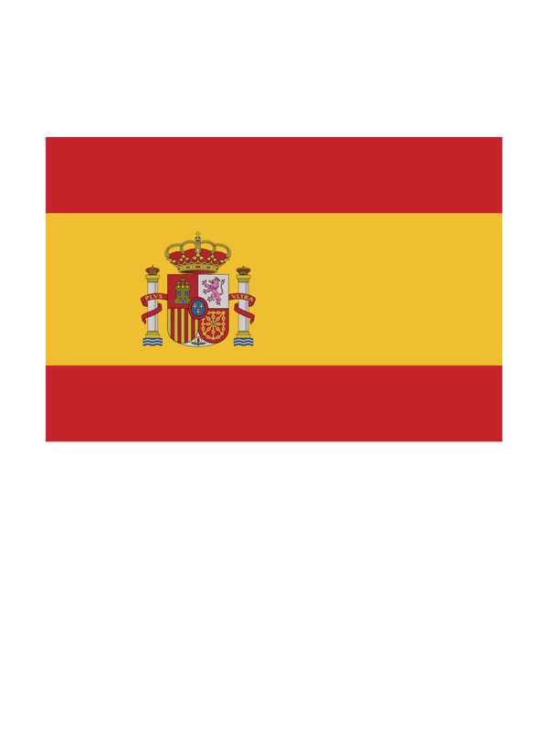 Spain Flag T-Shirt - White - Decorate View