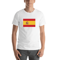 Thumbnail for Spain Flag T-Shirt - White - Shirt View