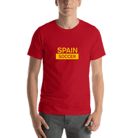 Thumbnail for Spain Soccer T-Shirt - Red - Shirt View