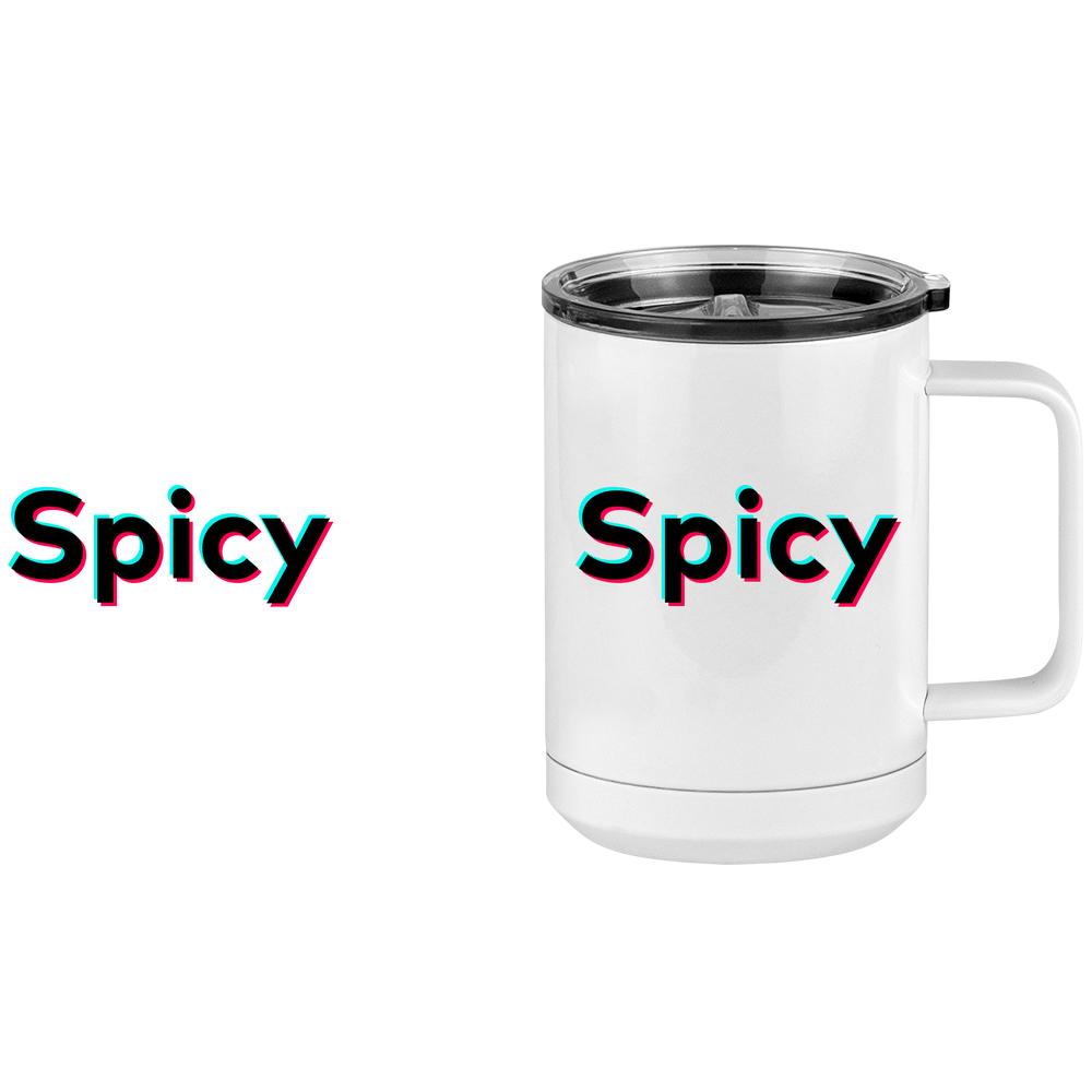 Spicy  Coffee Mug Tumbler with Handle (15 oz) - TikTok Trends - Design View