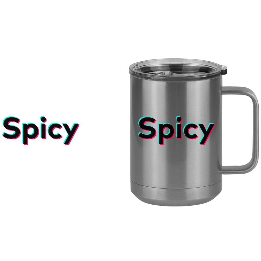 Spicy  Coffee Mug Tumbler with Handle (15 oz) - TikTok Trends - Design View