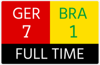 Thumbnail for Personalized Sports Scoreboard Placemat - Red vs Yellow -  View