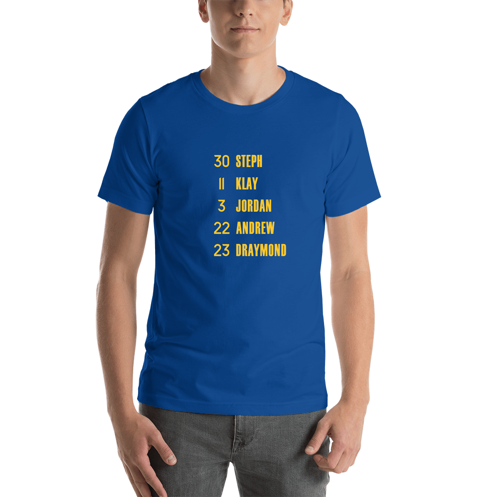 Personalized Sports Team T-Shirt - San Francisco / Oakland Blue - Shirt View