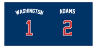 Thumbnail for Personalized Sports Team Beach Towel - US Presidents - 2 Names - Front View