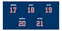 Thumbnail for Personalized Sports Team Beach Towel - US Presidents - 5 Names - Front View