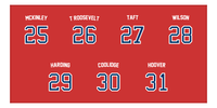 Thumbnail for Personalized Sports Team Beach Towel - US Presidents - 7 Names - Front View