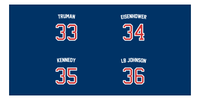 Thumbnail for Personalized Sports Team Beach Towel - US Presidents - 4 Names - Front View