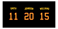 Thumbnail for Personalized Sports Team Beach Towel - Black - 3 Names - Front View