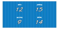 Thumbnail for Personalized Sports Team Beach Towel - Blue - 4 Names - Front View