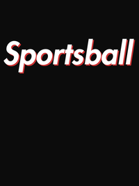Thumbnail for Sportsball T-Shirt - Black - Decorate View