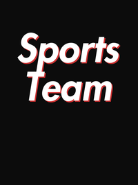 Thumbnail for Sports Team T-Shirt - Black - Decorate View