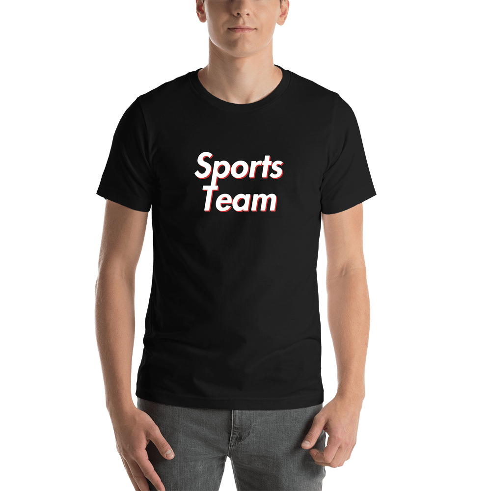 Sports Team T-Shirt - Black - Shirt View