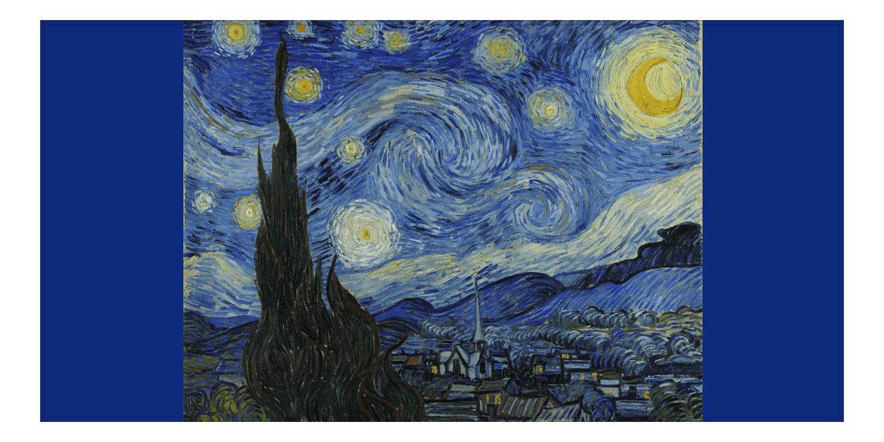 Starry Night Beach Towel - Vincent van Gogh - Front View