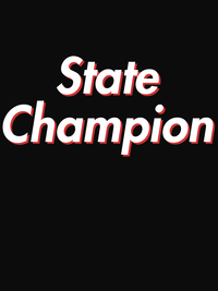 Thumbnail for State Champion T-Shirt - Black - Decorate View