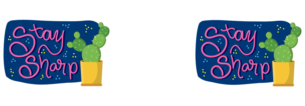 Stay Sharp Cactus Coffee Mug Tumbler with Handle (15 oz) - Graphic View