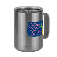 Thumbnail for Stay Sharp Cactus Coffee Mug Tumbler with Handle (15 oz) - Front Right View