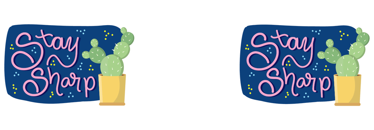 Stay Sharp Cactus Coffee Mug Tumbler with Handle (15 oz) - Graphic View