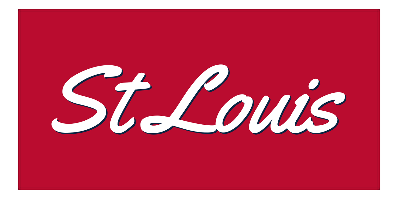 Personalized St Louis Beach Towel - Front View