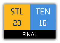 Thumbnail for St Louis vs Tennessee Canvas Wrap & Photo Print - 1999 2000 Football Championship - Front View