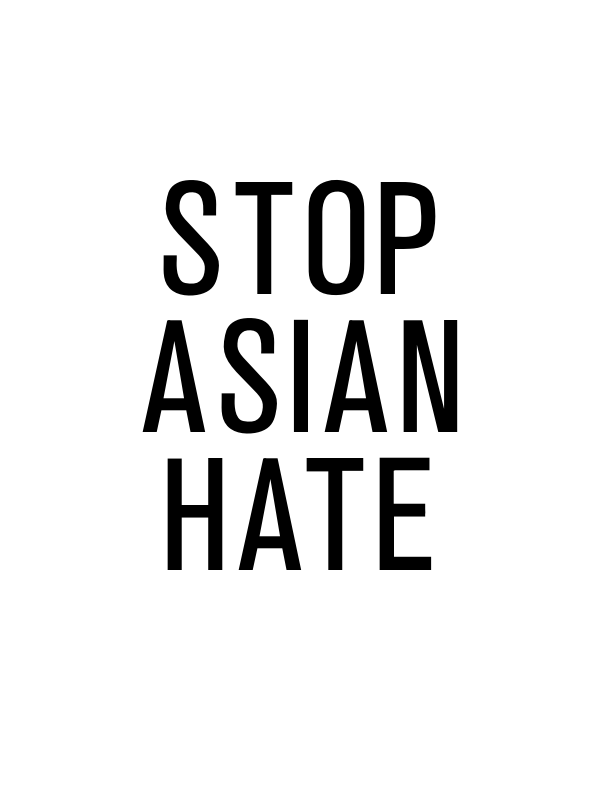 Stop Asian Hate T-Shirt - White - Decorate View