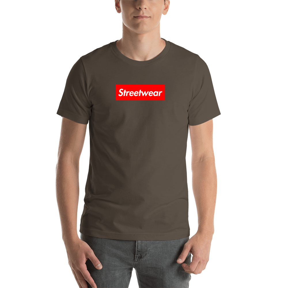 Personalized Streetwear T-Shirt - Army - Your Custom Text - Shirt View