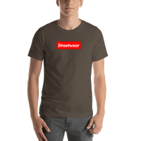Thumbnail for Personalized Streetwear T-Shirt - Army - Your Custom Text - Shirt View