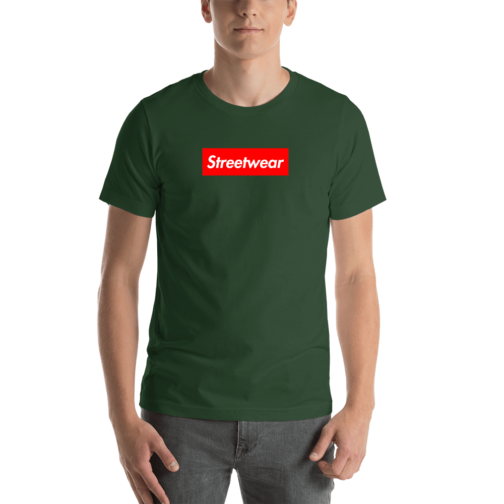 Personalized Streetwear T-Shirt - Forest - Your Custom Text - Shirt View