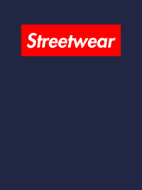 Thumbnail for Personalized Streetwear T-Shirt - Navy Blue - Your Custom Text - Decorate View