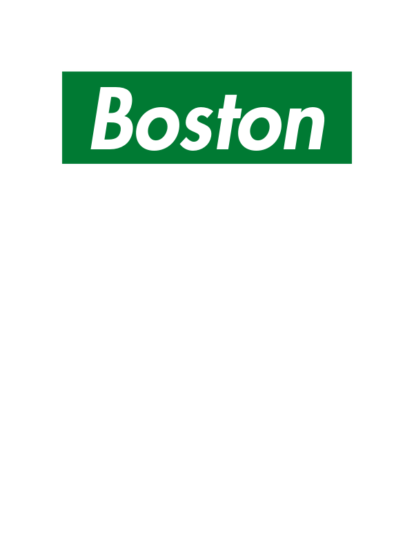 Personalized Streetwear T-Shirt - White - Boston - Decorate View