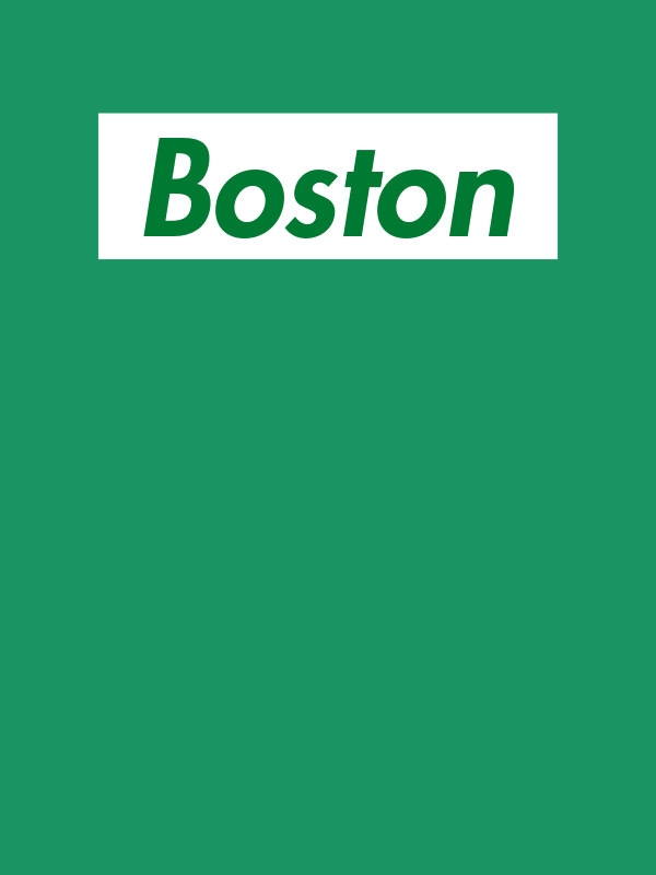 Personalized Streetwear T-Shirt - Green - Boston - Decorate View