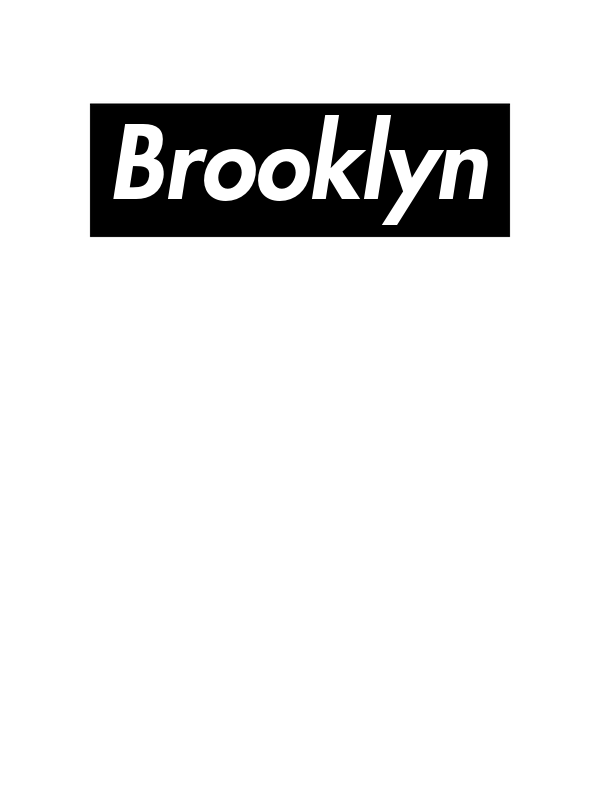 Personalized Streetwear T-Shirt - White - Brooklyn - Decorate View