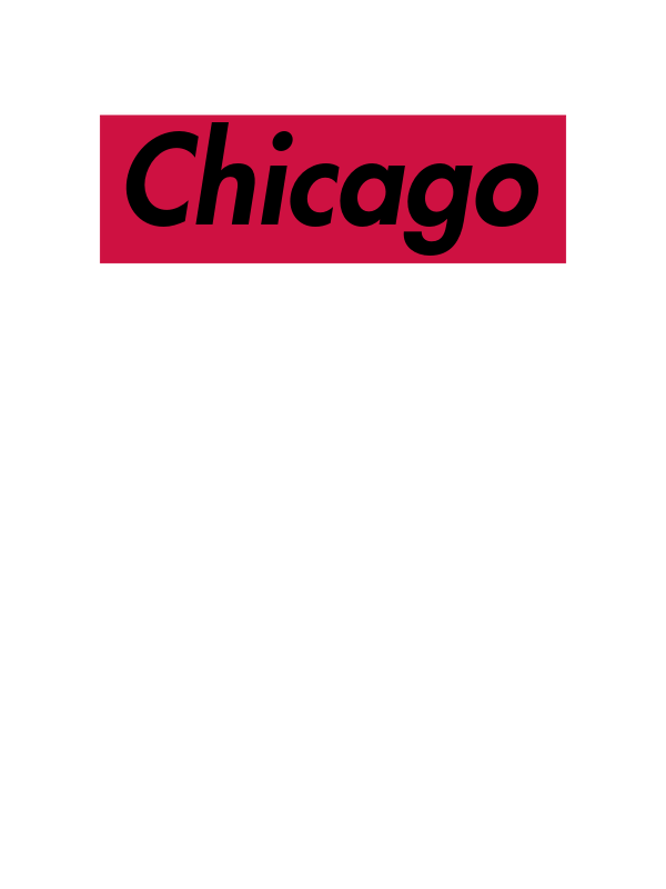 Personalized Streetwear T-Shirt - White - Chicago - Decorate View