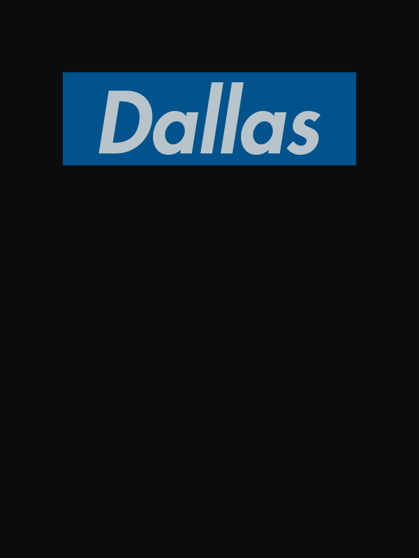 Personalized Streetwear T-Shirt - Black - Dallas - Decorate View