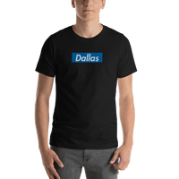 Thumbnail for Personalized Streetwear T-Shirt - Black - Dallas - Shirt View