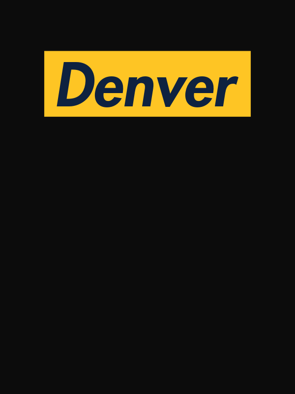 Personalized Streetwear T-Shirt - Black - Denver - Decorate View