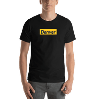 Thumbnail for Personalized Streetwear T-Shirt - Black - Denver - Shirt View
