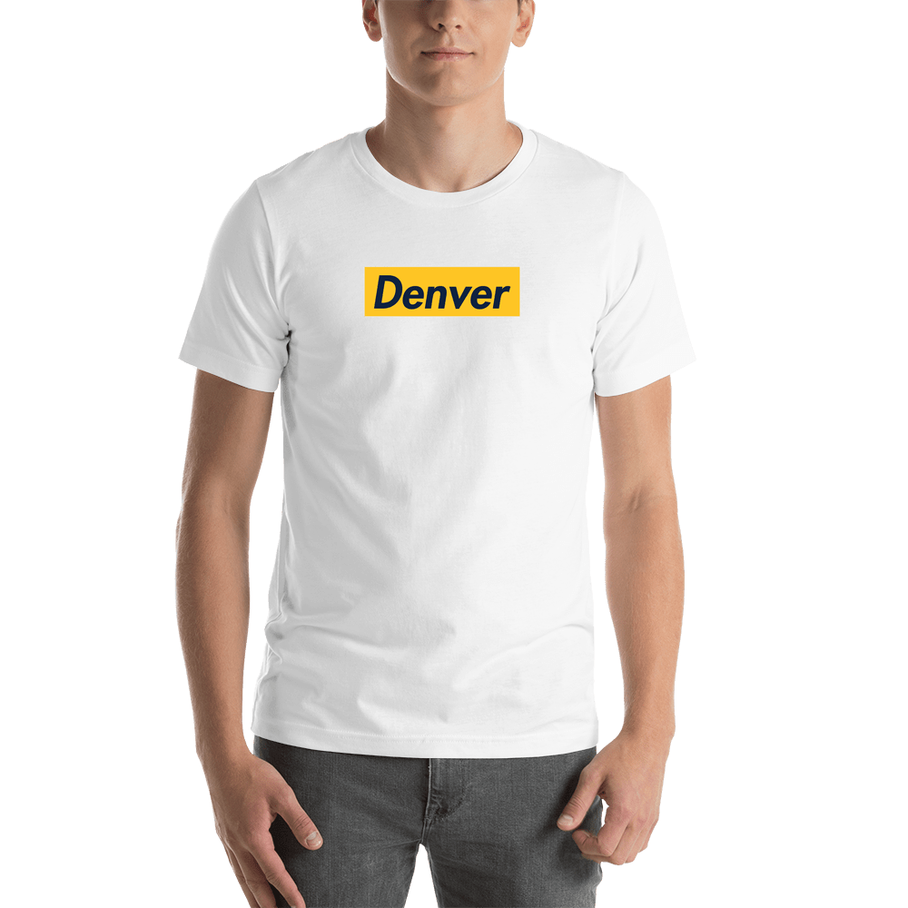 Personalized Streetwear T-Shirt - White - Denver - Shirt View