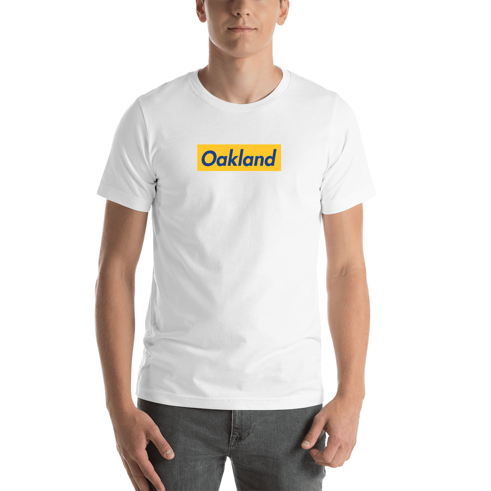Personalized Streetwear T-Shirt - White - Oakland - Shirt View