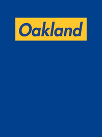 Thumbnail for Personalized Streetwear T-Shirt - Blue - Oakland - Decorate View