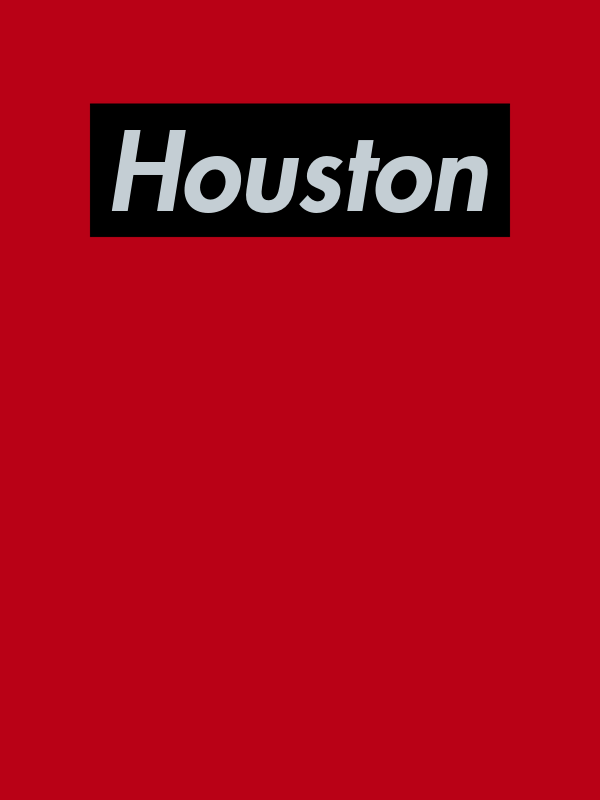 Personalized Streetwear T-Shirt - Red - Houston - Decorate View
