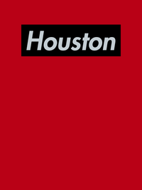 Thumbnail for Personalized Streetwear T-Shirt - Red - Houston - Decorate View