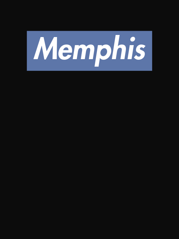 Personalized Streetwear T-Shirt - Black - Memphis - Decorate View